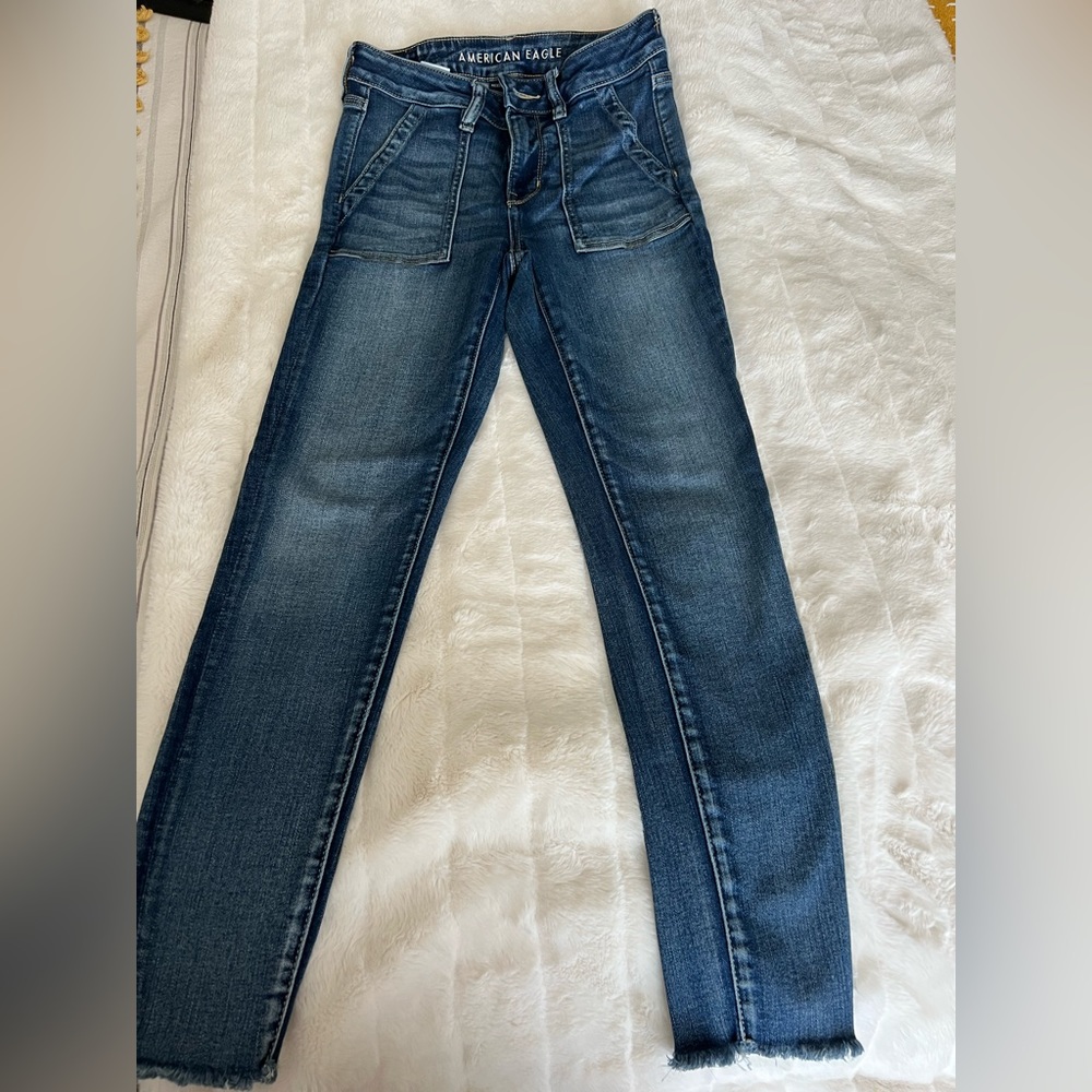 American eagle hi rise  jegging crop jeans